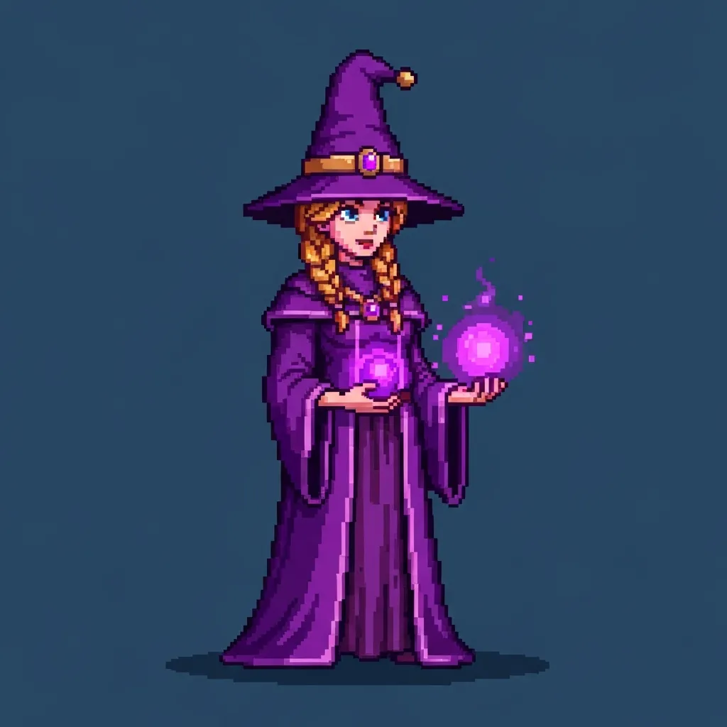 Pixel art character design example