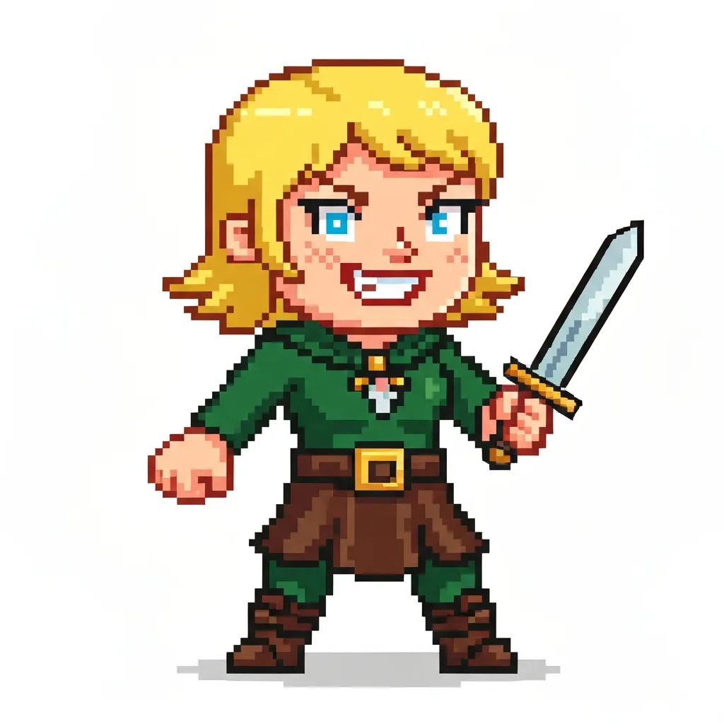 Pixel art character sprite